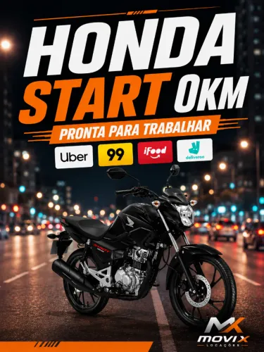 Moto Honda CG Start 160 Zero km - Aluguel com intenção de compra