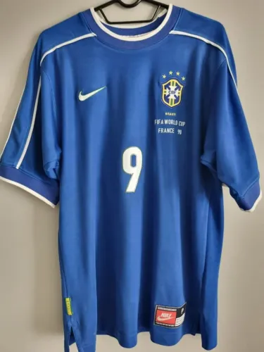 CAMISA BRASIL AZUL 1998 | RONALDO Nº 9 | Camisa Original |