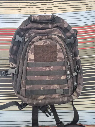 Mochila Tática Invictus Legend 35L Warskin Black Camuflada