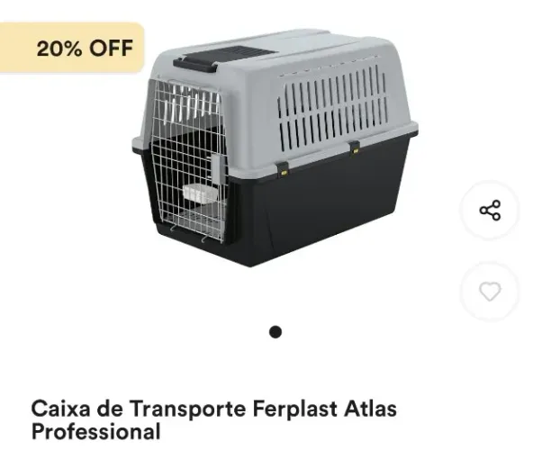 Caixa de transporte para pet