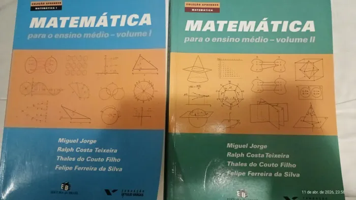 Matemática para o ensino médio FGV volumes 1 e 2