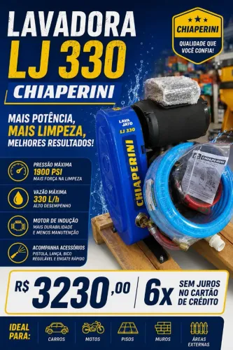 ? Garanta Já a sua Lavadora Chiaperini LJ 330