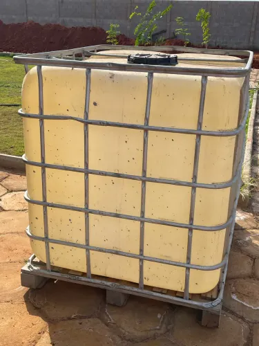 Container tambor barril 1000L plástico e grade 