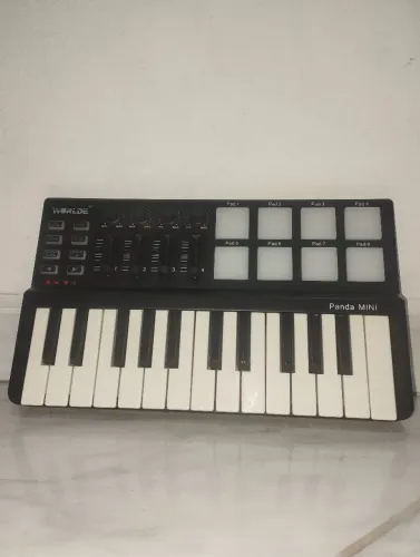 Controladora Midi Worlde Panda Mini (Aceito cartão)