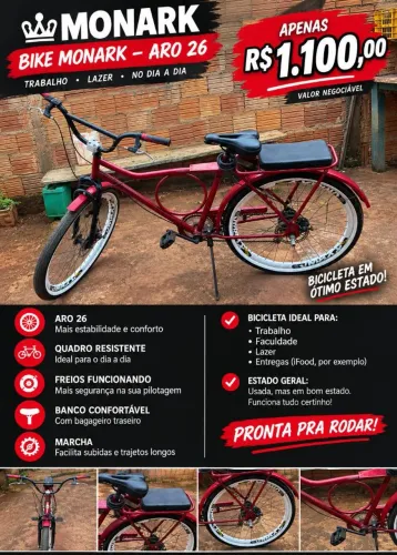 BICICLETA MONARK ARO 26