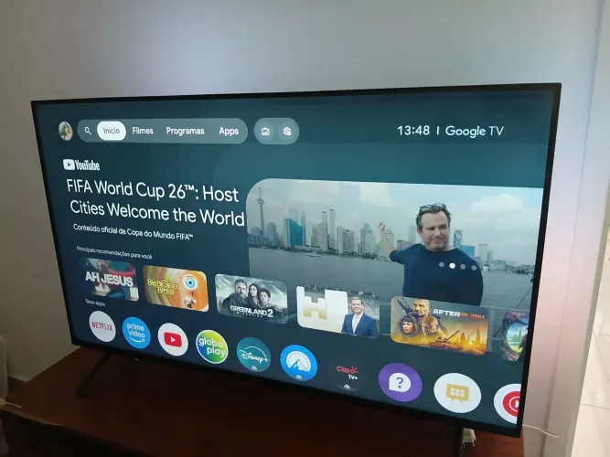 TV Philips Ambilight 55" 4K com Google TV.SOMENTE RETIRADA NA GUILHERMINA-SP