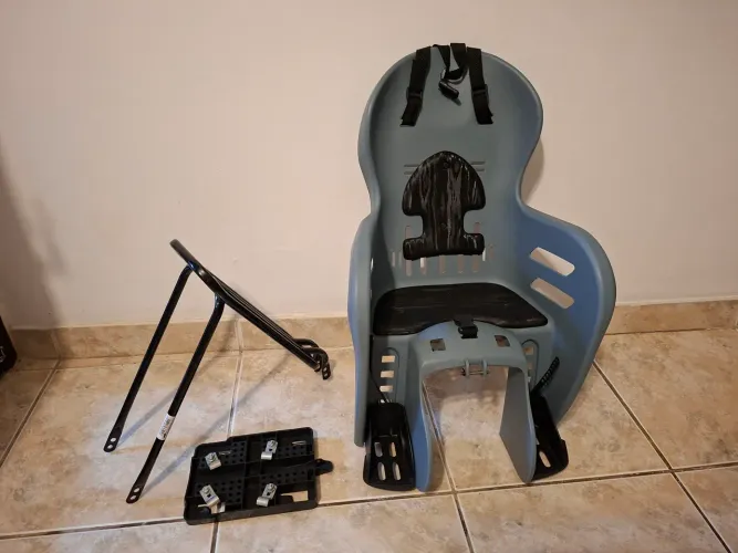 Cadeirinha pra bicicleta com bagageiro