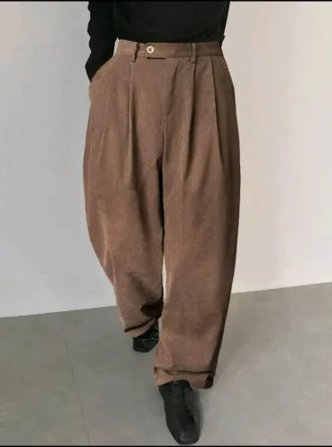 Calça Alfaiataria Marrom Masculina (SHEIN)