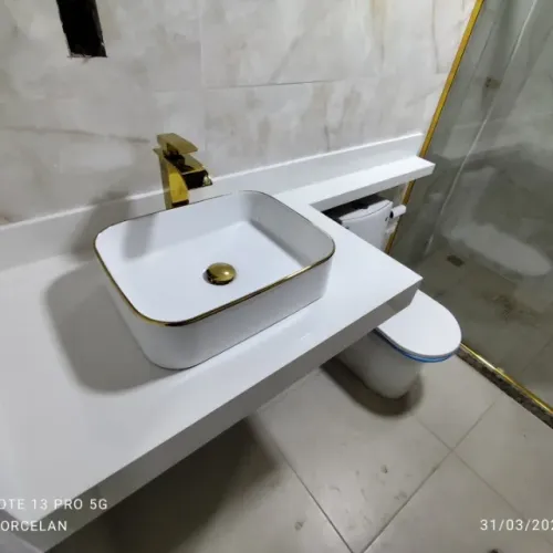 pia de porcelanato para banheiro