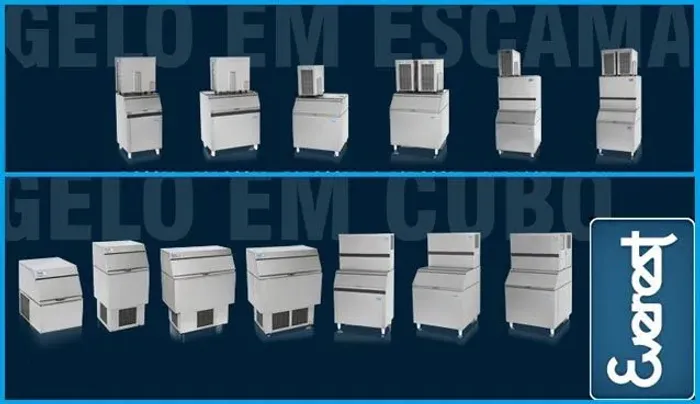 Máquina de gelo Everest modelos novos com garantia 