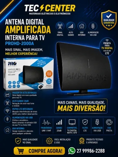 Antena Interna Amplificada hd