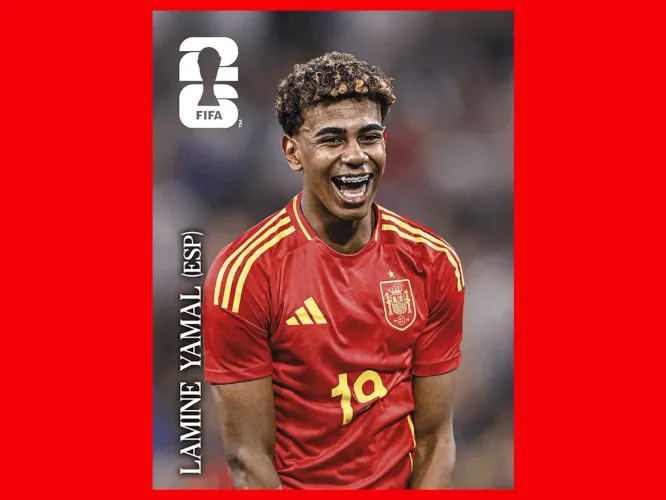 FIGURINHA COPA DO MUNDO 2026 COCA COLA LAMINE YAMAL