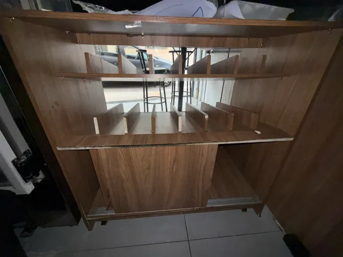 Balcão armário caixa baleiro MDF usado