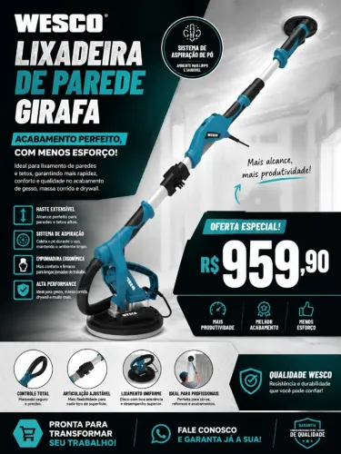 Lixadeira Orbital Wesco
