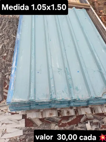 Telhas de Zinco medida 1.50x1.05