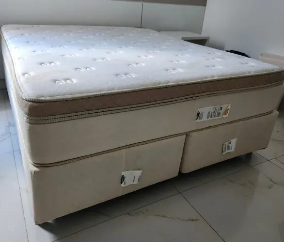 Cama Box Queen Herval Pallace Bambu