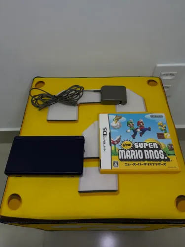 NINTENDO DS LITE AZUL MARINHO - COMPLETO E MUITO NOVO!