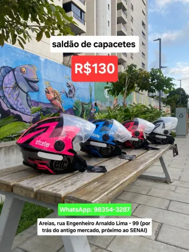 Capacete etceter confort promoção