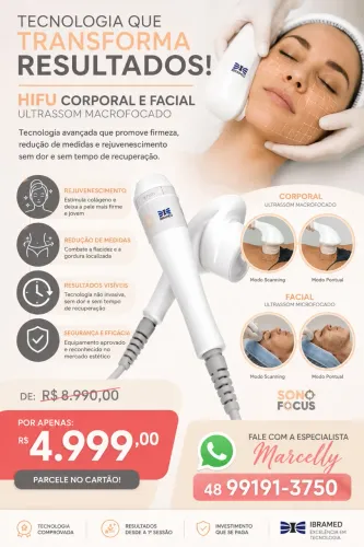 Sonofocus equipamento estético 