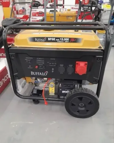Gerador a Gasolina 12.5 KVA Trifásico 380V C/ Partida Elétrica - Buffalo (Novo)