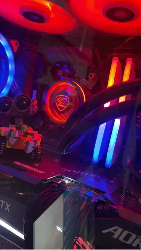 Memória ram ddr4 glowy com led