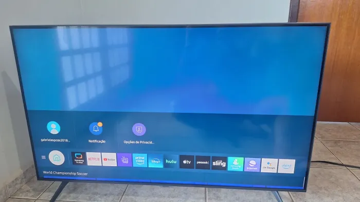 TV Sunsung 4k Crystal Tudo em 1( Nova)
