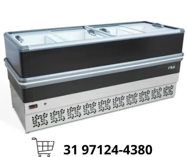Ilha para Congelados Vidro Reto 2M Polar