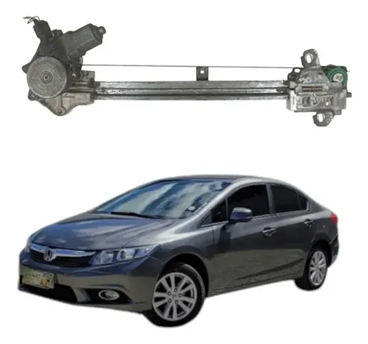 Máquina Vidro Traseiro Esquerdo Honda Civic 2012 A 2016