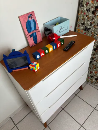 URGENTE SEXTA FEIRA Cômoda infaltil 3 gavetas NOVISSIMA