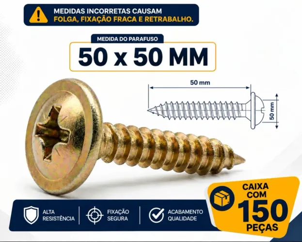 Parafuso 5x50 Philips Flangeado Bicro