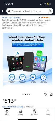 Carlink espelhamento 