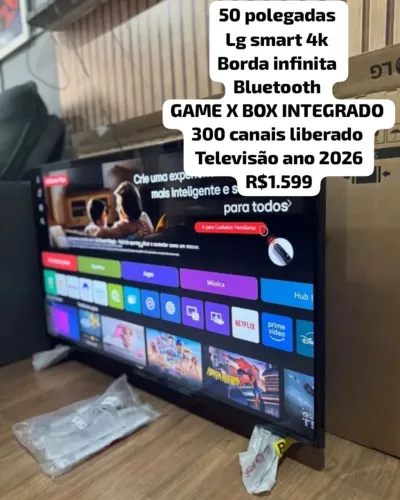 50 POLEGADA LG 4K COMANDO VOZ (ALEXA) GAME XBOX INTEGRADO BLUETOOTH FAÇO ENTREGA R$1.599