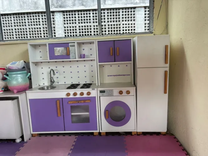 Cozinha de madeira infantil - Completa
