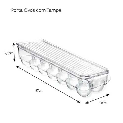 Porta ovos de Plástico transparente