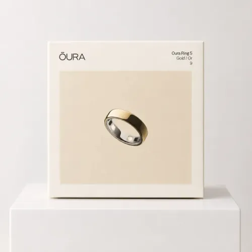 Oura Ring 5 Gold Tamanho 9 | Anel Inteligente