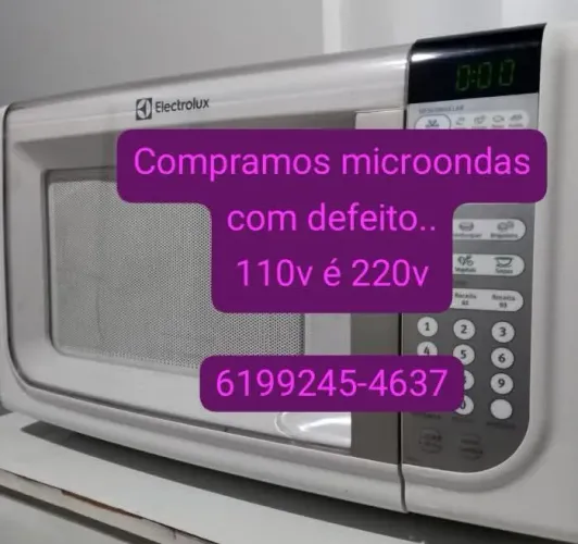 Compramos microondas com defeito