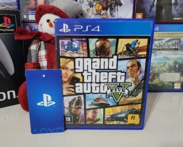 GTA 5 PS4 - CD Original Mídia Física (Completo com mapa)