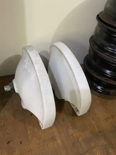 Lavatório de louça branco para banheiro - 2 peças;