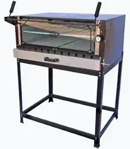 Forno de pizza industrial médio gás pedra refratária - cristalaço
