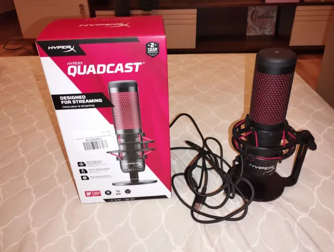 HyperX QuadCast Original - Excelente Estado | Áudio Profissional