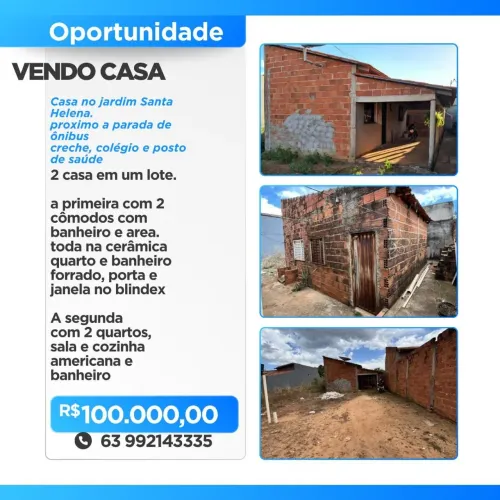 Casa para venda 2 casa no lote