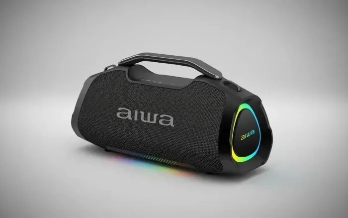 Caixa De Som Boombox Plus Aiwa Awa411 65w RMS 650W PMPO Bluetooth USB
