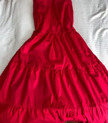 Vestido longo vermelho 