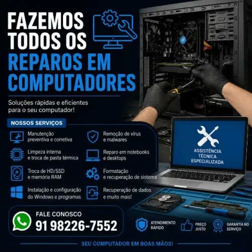 Manutenção de MIcros e Reparos de Notebooks em Geral
