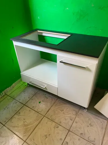 Balcão Para Cooktop 4 Bocas Novo Produto Na Caixa/Entrega É Montagem Grátis Loja R L