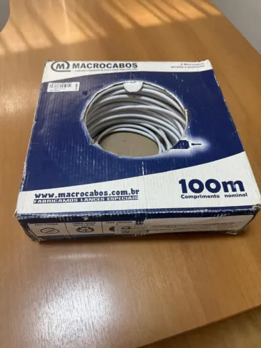 cabo coaxial rg59 75 ohms 95 malha Macrocabos 100m