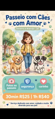 Passeio com seu cachorro 