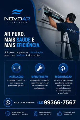 Instalação, Manutenção e Higienização de Ar-Condicionado em Maceió