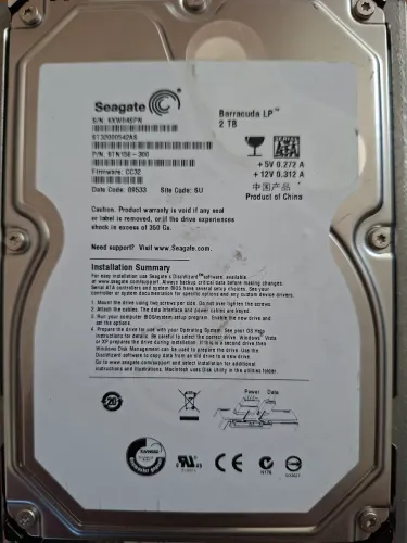 HD Sata Seagate 2TB