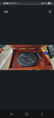 Vitrola Estilo Retro, Toca disco, CD, Toca Fita e Rádio Nova
